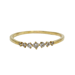 ARISTOCRAZY "Les Délicieux" Wedding Band in Yellow Gold and Diamonds