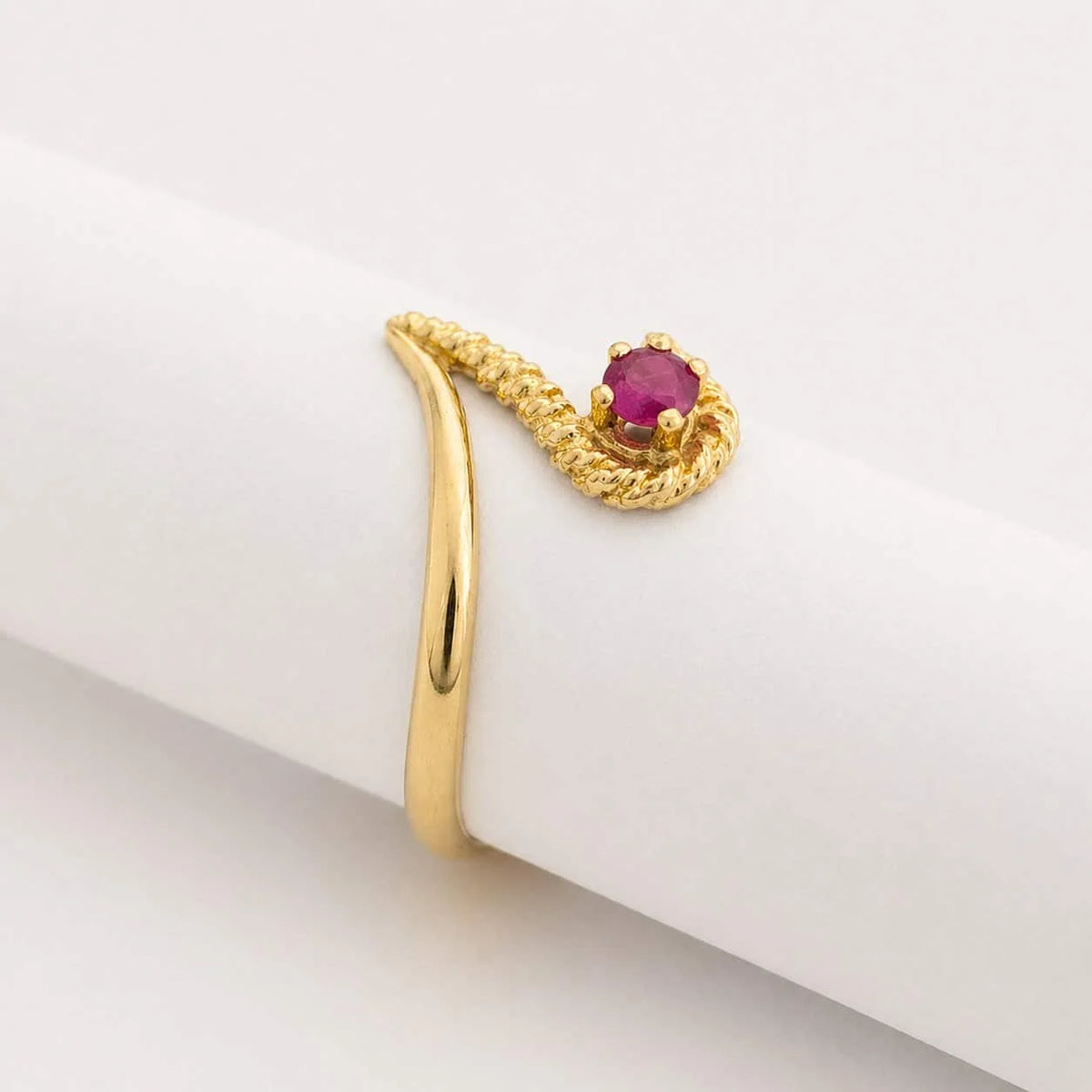 Yellow Gold and Ruby Ring