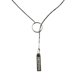 White Gold Necklace with Diamond Pendant