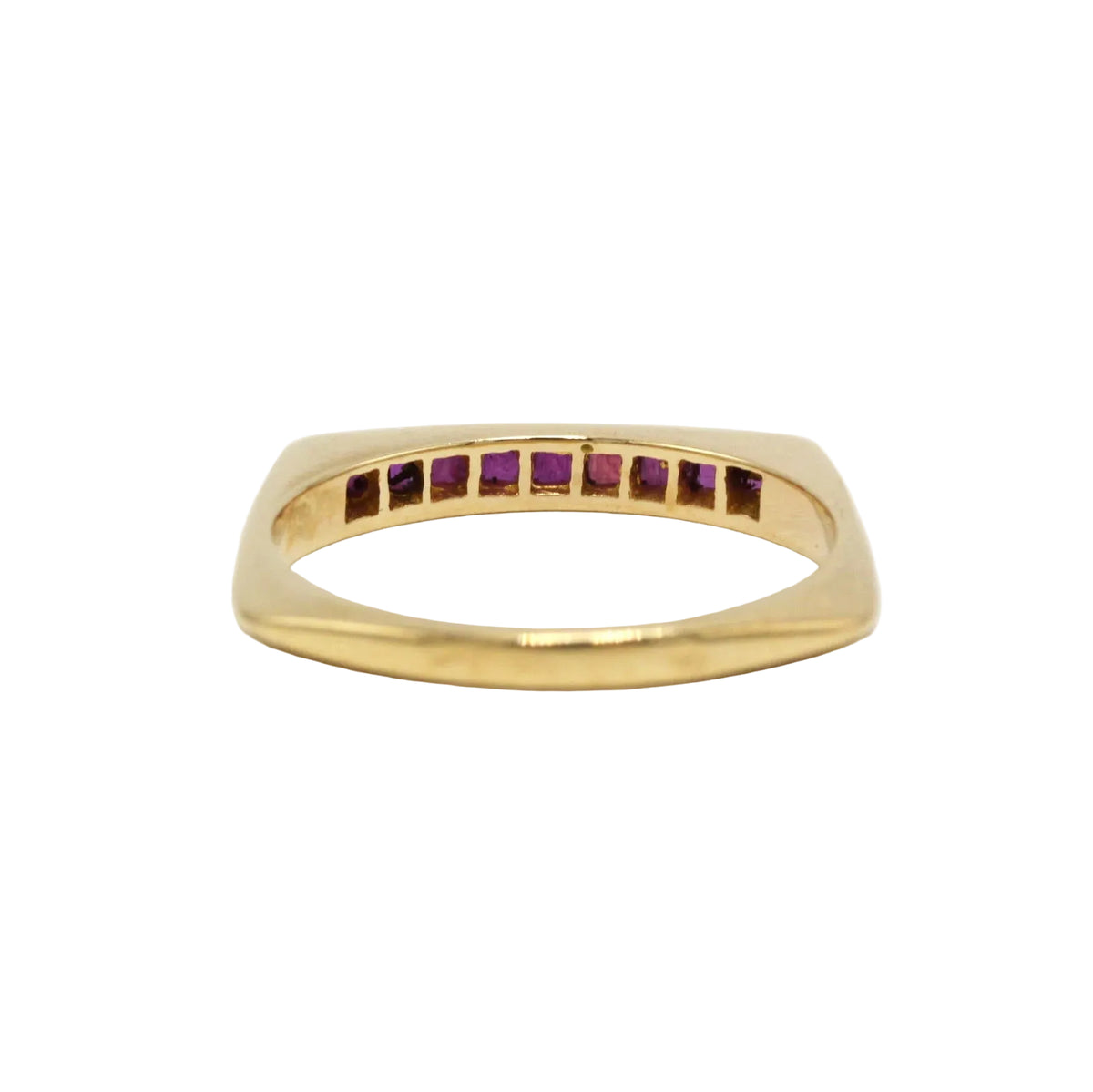 Yellow Gold and Ruby Wedding Band
