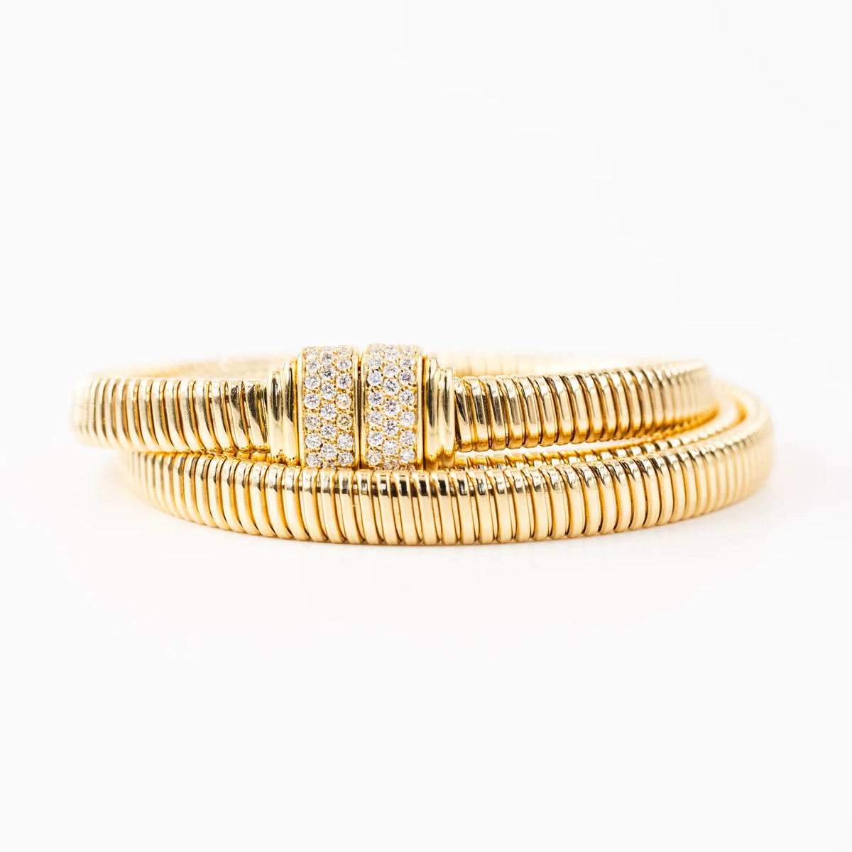 18-carat yellow gold Tubogas bracelet