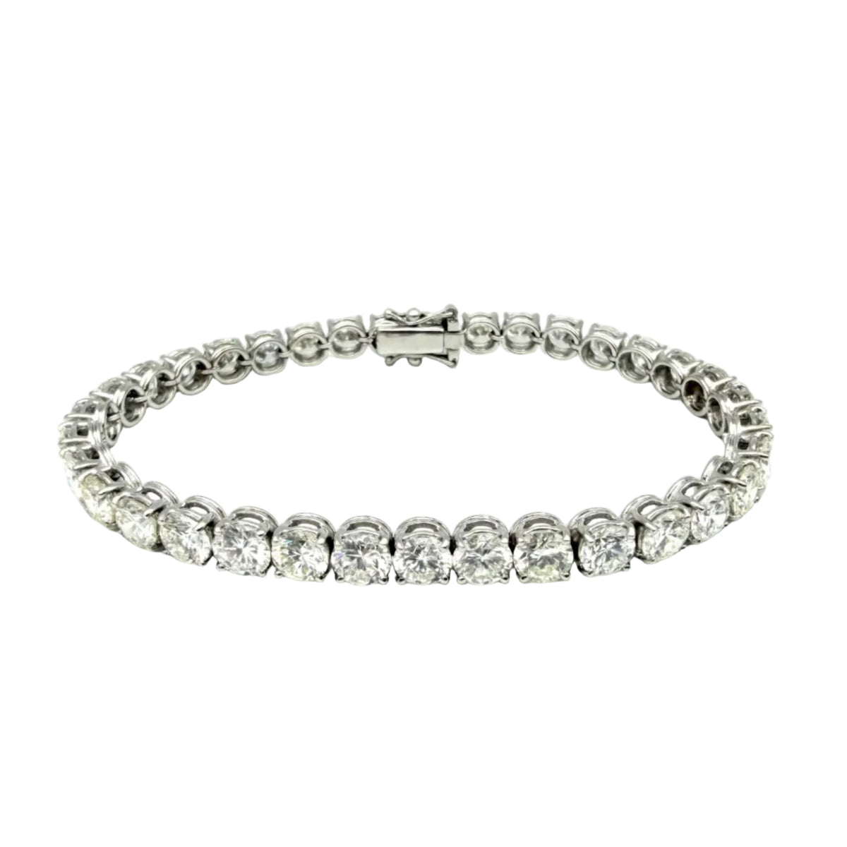 Bracelet Ligne en or blanc et diamants