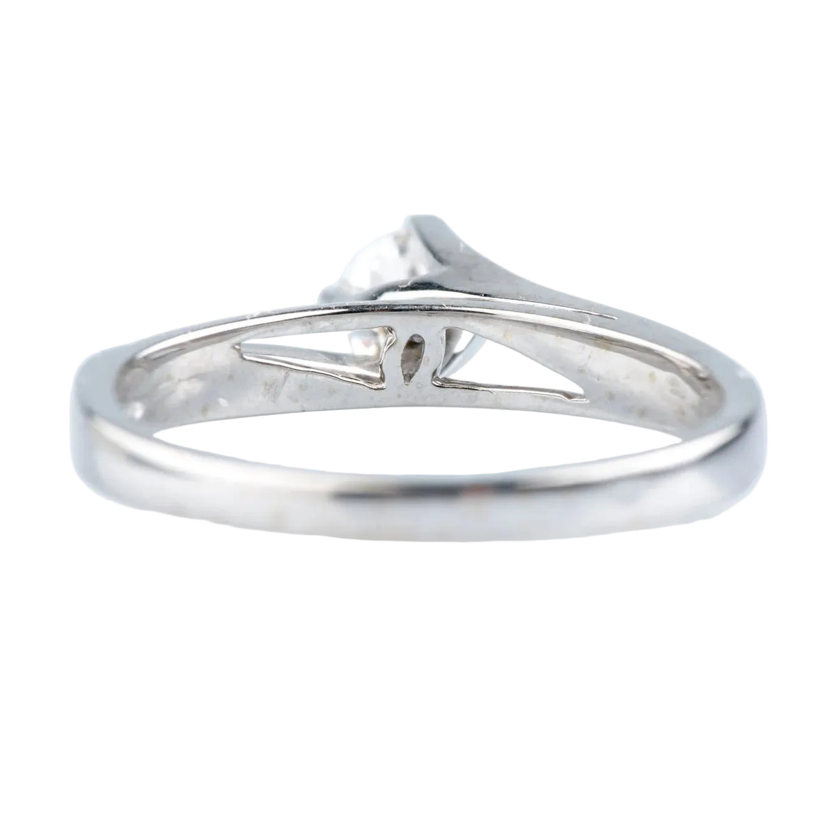 White Gold Solitaire Ring with Diamond
