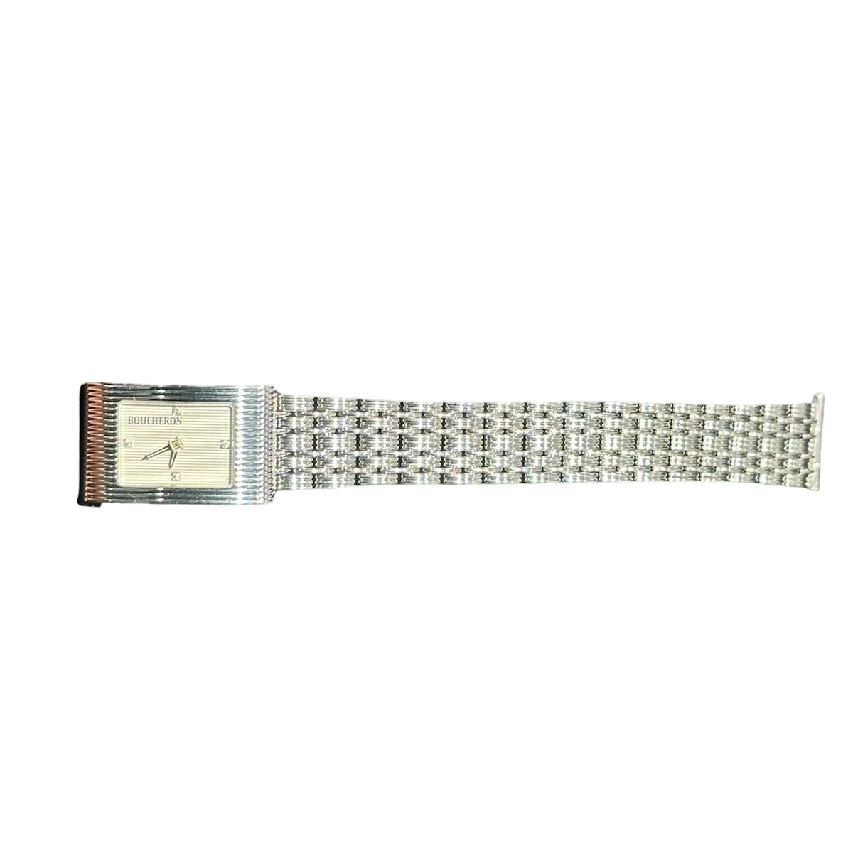 BOUCHERON "Reflet" Watch in Stainless Steel and Diamonds