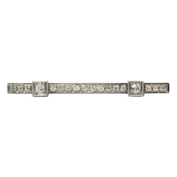 White Gold and Diamond Brooch