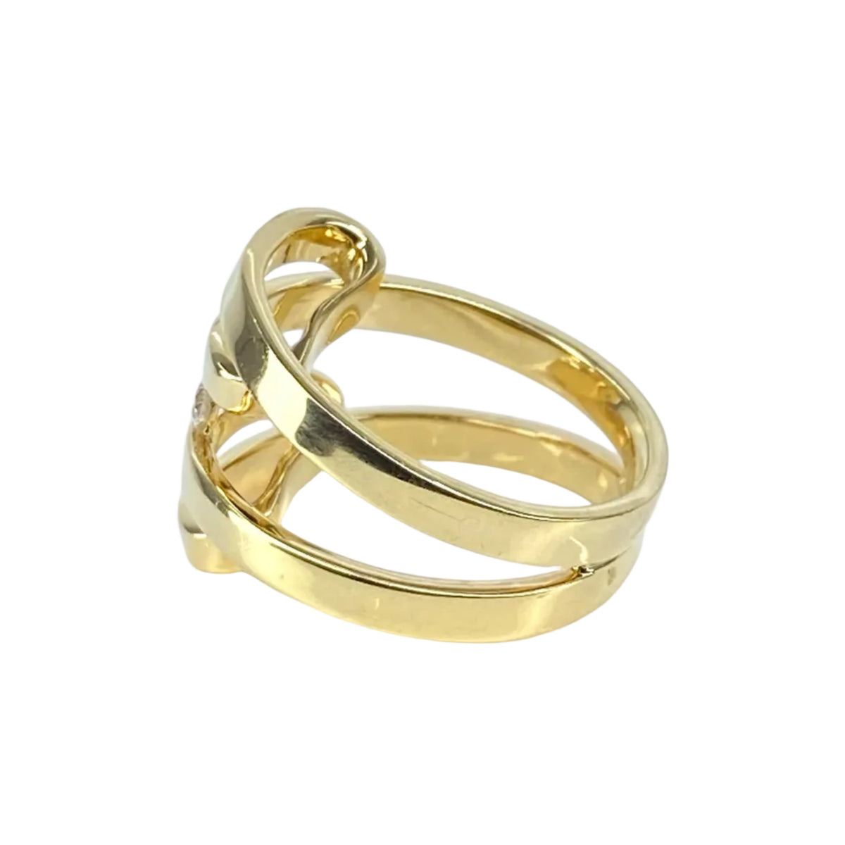 Yellow Gold and Diamond Ring