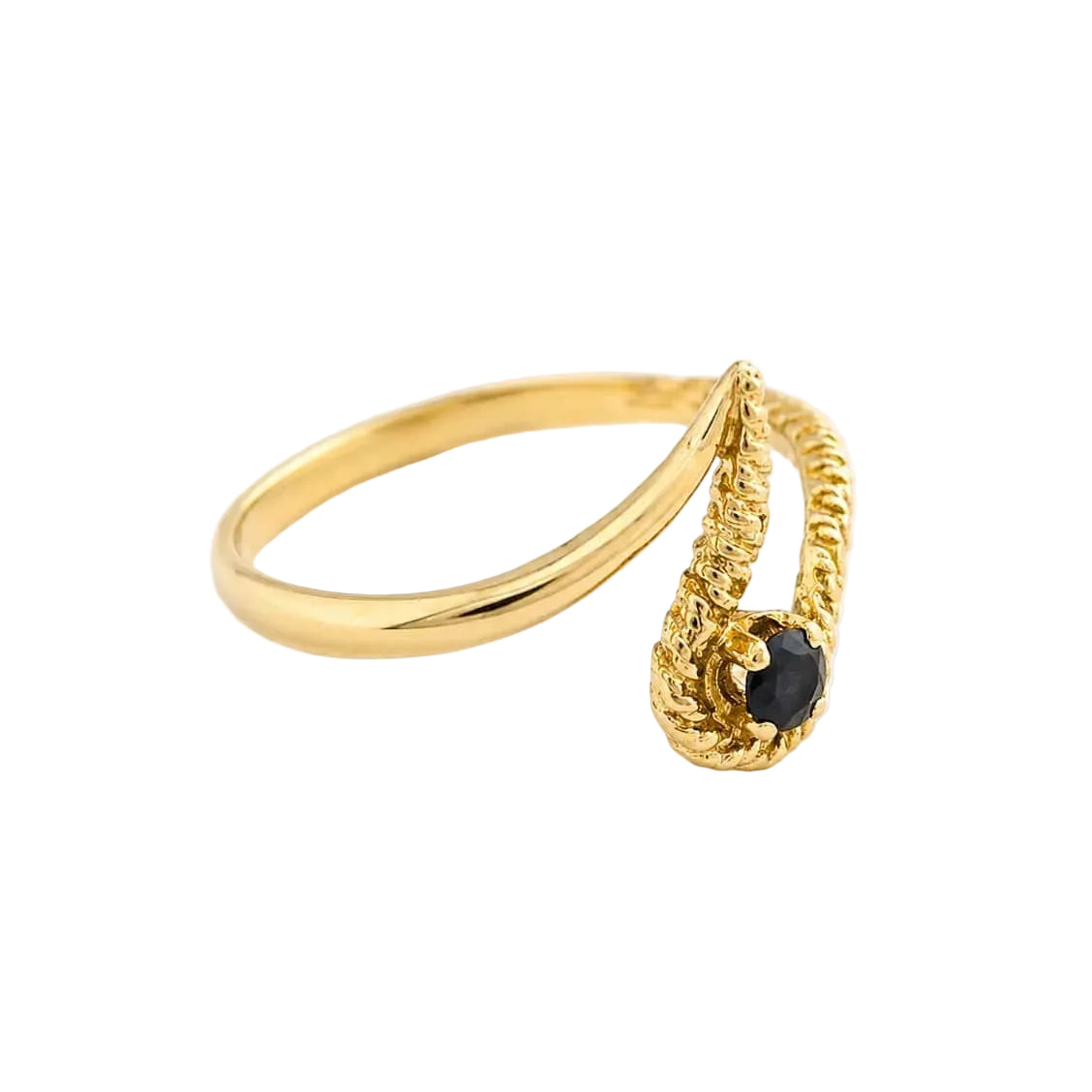 Yellow Gold and Sapphire Ring