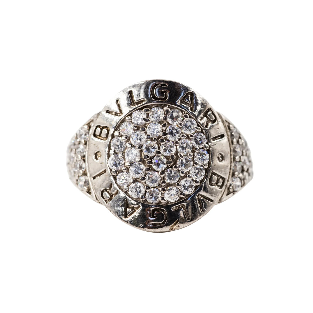 BULGARI ring in white gold and diamonds