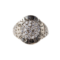 BULGARI ring in white gold and diamonds