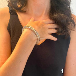 BULGARI "B.Zero1" Bangle in Yellow Gold and Steel