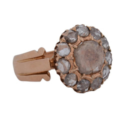 "Entourage" Ring in Rose Gold and Diamonds