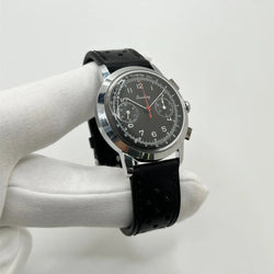 BREITLING "Premier Chronograph" Watch in Stainless Steel and Leather