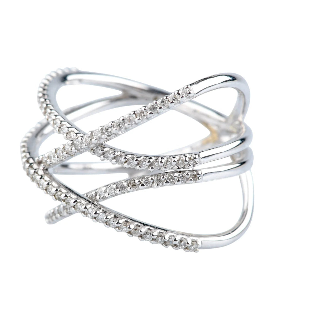 White Gold Diamond Pave Ring