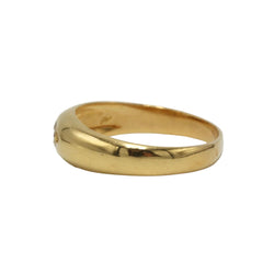 Yellow Gold and Diamond Bangle Ring