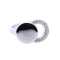 DINH VAN "Moon Shadow" Ring in white gold and diamonds