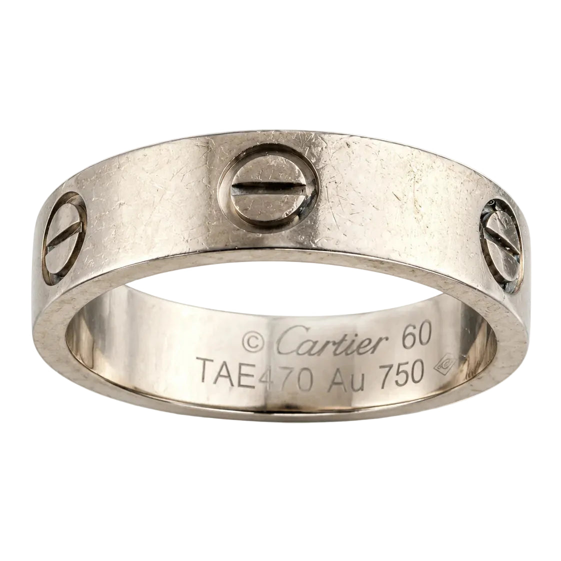 Bague Alliance CARTIER Love en or blanc