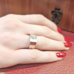 CARTIER Tank Ring in white gold with moonstone