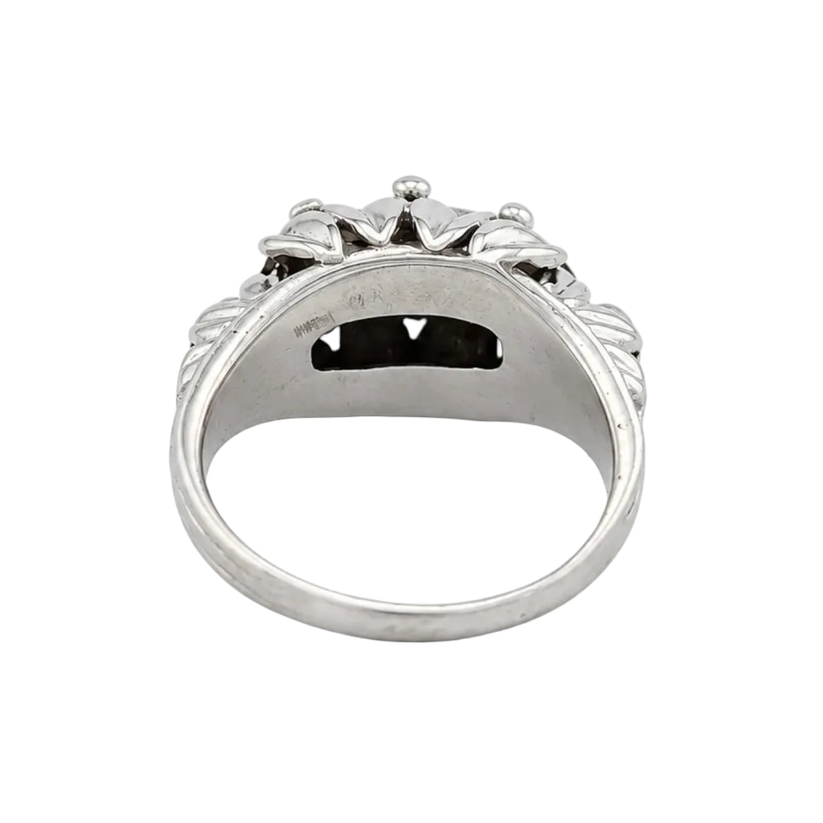 White Gold and Diamond Dome Ring