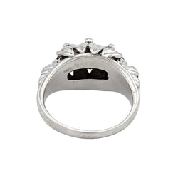 White Gold and Diamond Dome Ring