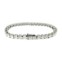 Bracelet Ligne en or blanc et diamants