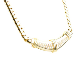 Yellow Gold Link Necklace with Diamonds