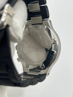 CARTIER "21 Chronoscaph" watch in stainless steel and rubber