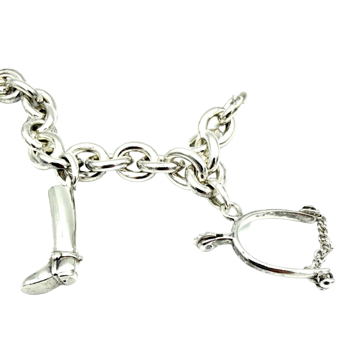 GAÉTAN DE PERCIN Silver Charm Bracelet