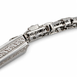 Art Deco watch in platinum and diamonds