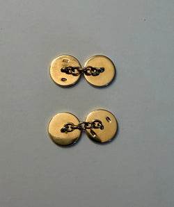 BULGARI cufflinks in yellow gold and Lapis lazuli