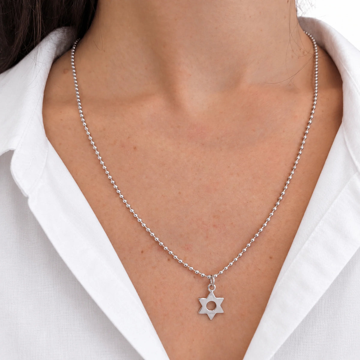 DINH VAN White Gold Pendant Necklace