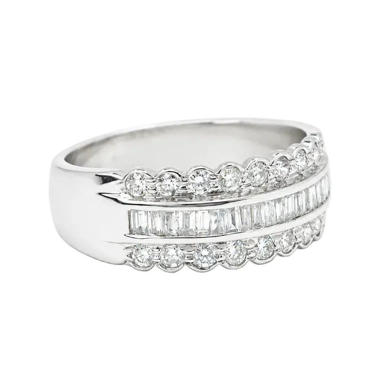 White Gold and Diamond Ring