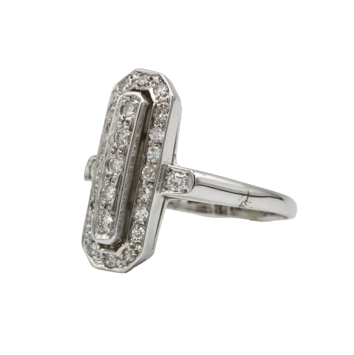 White Gold and Diamond Ring