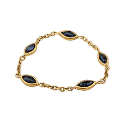 Yellow gold rings with sapphires and rubies