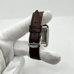 HERMÈS "Cape Cod" Watch in Stainless Steel and Leather