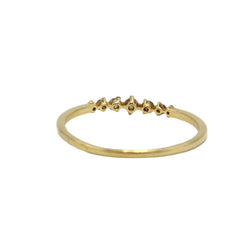 ARISTOCRAZY "Les Délicieux" Wedding Band in Yellow Gold and Diamonds