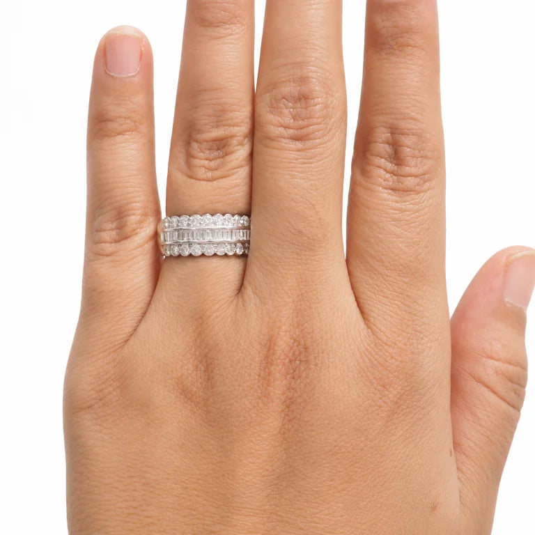 White Gold and Diamond Ring
