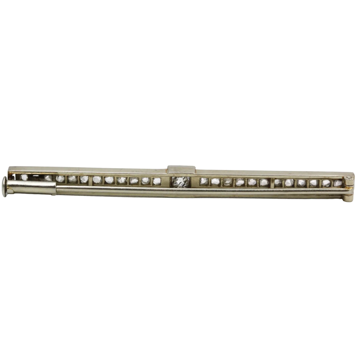 Yellow Gold, Platinum, and Diamond Brooch