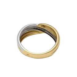White gold and Yellow gold Wedding band