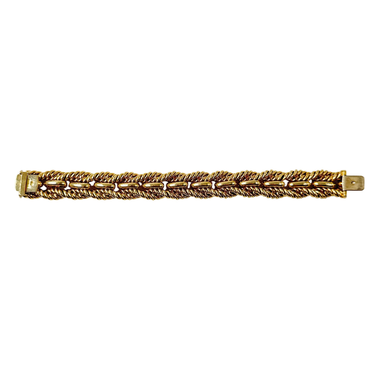 Bracelet Maille TIFFANY en or jaune torsadé