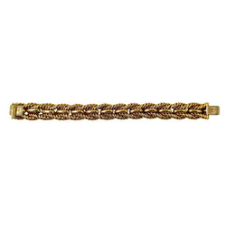 Bracelet Maille TIFFANY en or jaune torsadé