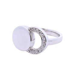 DINH VAN "Moon Shadow" Ring in white gold and diamonds