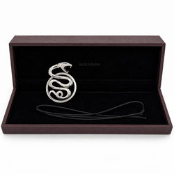 BOUCHERON "Trouble Serpent" GM Pendant in white gold and diamonds