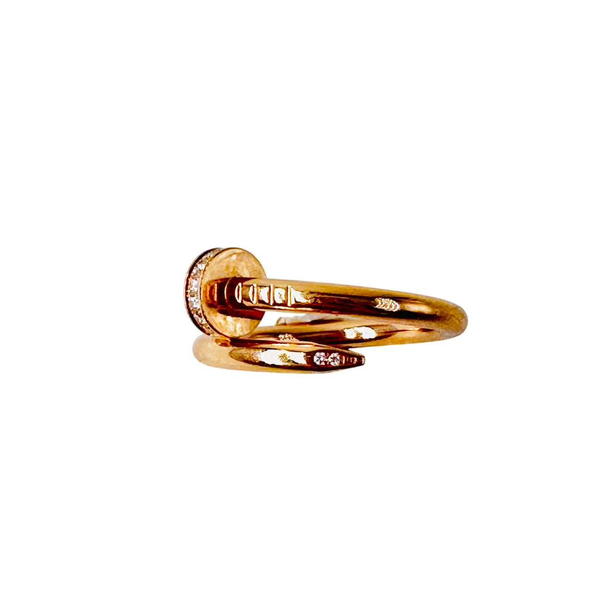 CARTIER "Juste un Clou" ring in rose gold and diamonds
