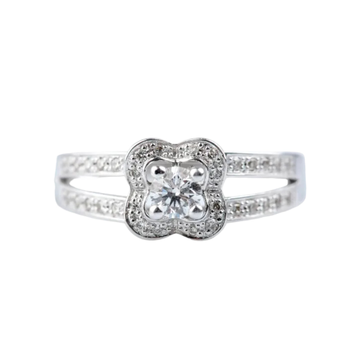 MAUBOUSSIN "Moi aime toi" Entourage Ring in white gold and diamonds
