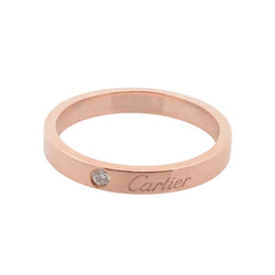 CARTIER "C de Cartier" Wedding Band in Rose gold and Diamonds