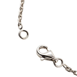 White Gold Necklace with a Pendant Featuring a Fancy Yellow Diamond and a Diamond