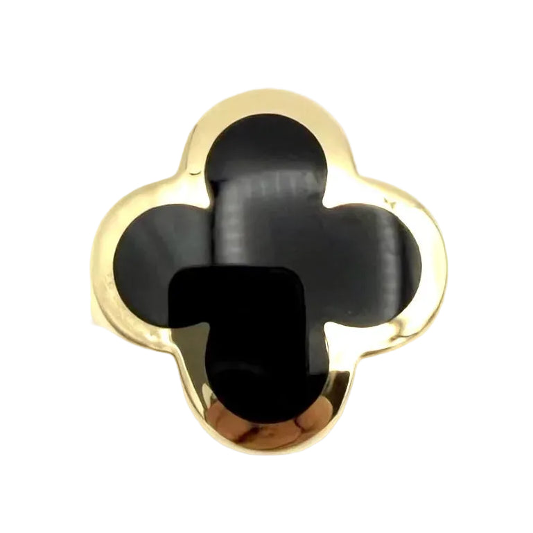 Bague VAN CLEEF & ARPELS Pure Alhambra en or jaune et onyx
