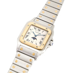 CARTIER "Santos" GM Watch in Yellow Gold and Stainless Steel