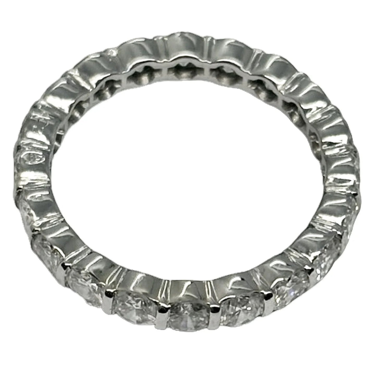 Bague Alliance en or blanc et diamants