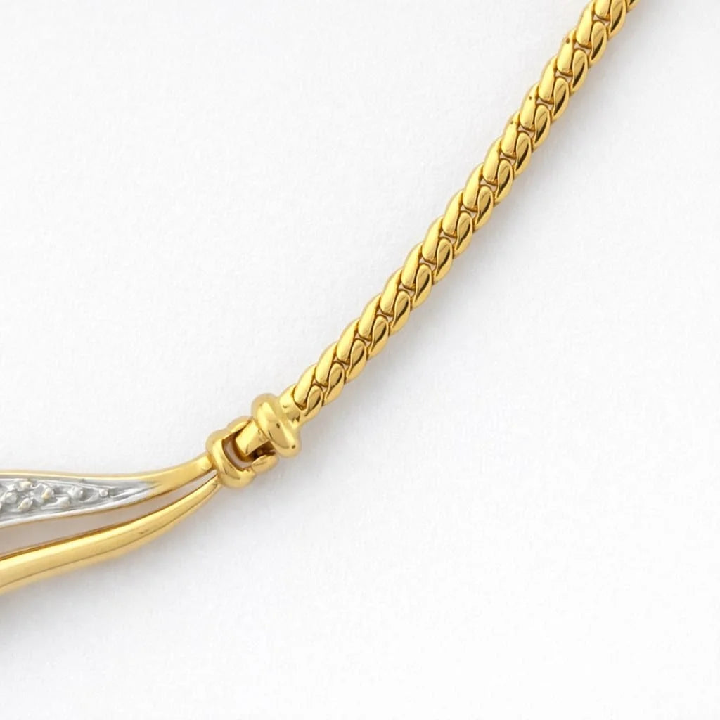 Collier Pendentif en or blanc, or jaune, émeraudes et diamants